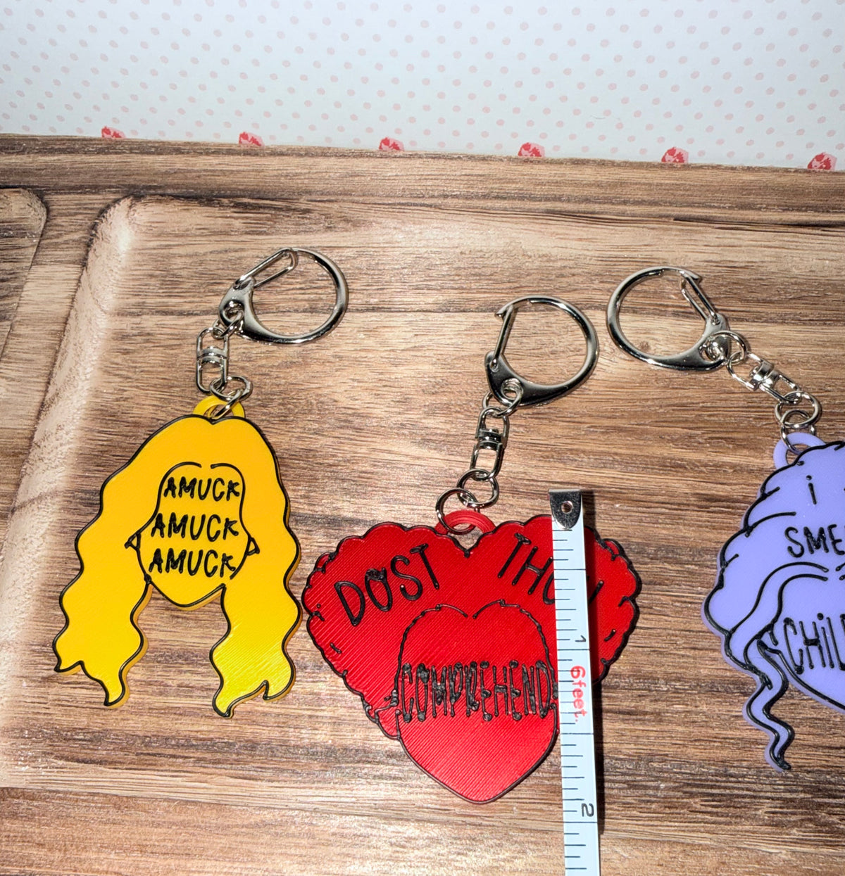 Hocus Pocus Sanderson Sisters keychain or bag tag!