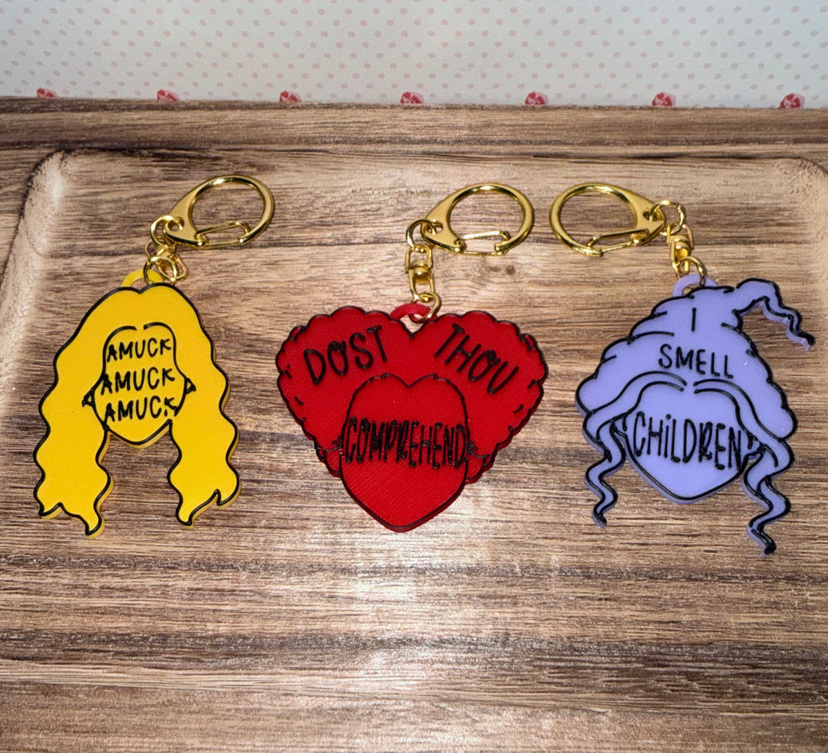 Hocus Pocus Sanderson Sisters keychain or bag tag! (Copy)