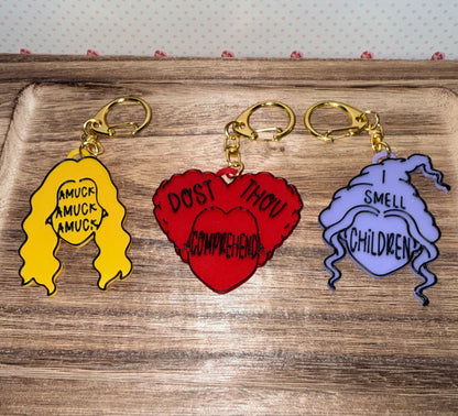 Hocus Pocus Sanderson Sisters keychain or bag tag! (Copy)