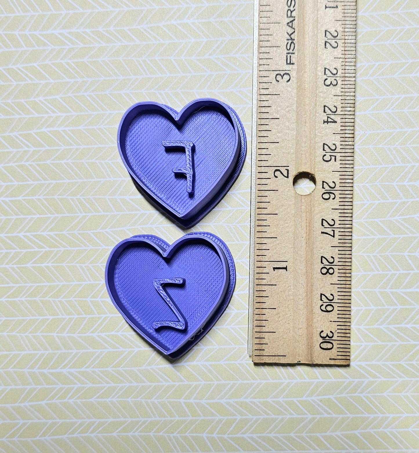 Heart Alphabet Clay Cutters