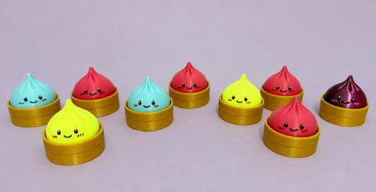 Dumpling Fidget Clicker Keychain
